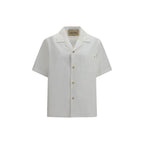 White Cotton Shortsleeve Shirt