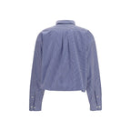 Blue Cotton Dress Shirt