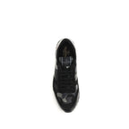 Black Polyamide Athletic Sneakers