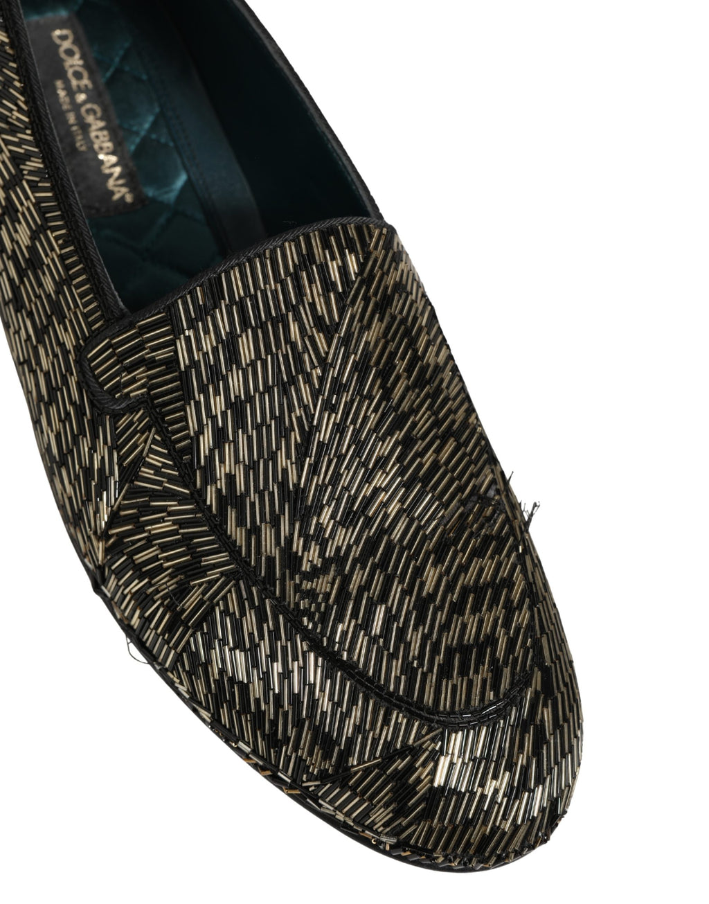 Black Silver Embellished Dress Loafers Shoes