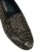 Black Silver Embellished Dress Loafers Shoes