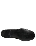 Black Leather Derby Dress Men Formal Shoes