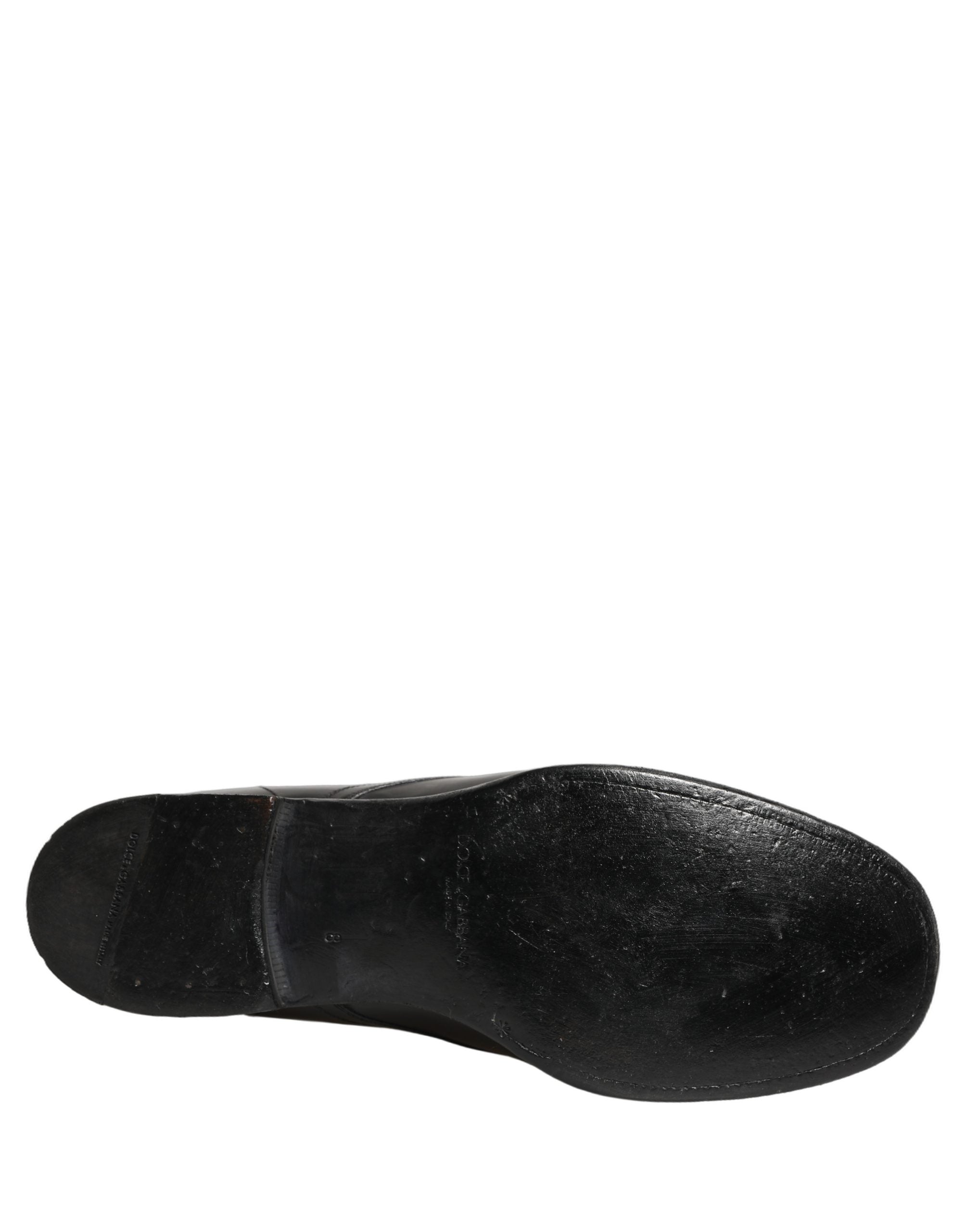 Black Leather Derby Dress Men Formal Shoes