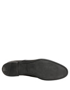 Black Leather Men Derby Dress Formal Shoes