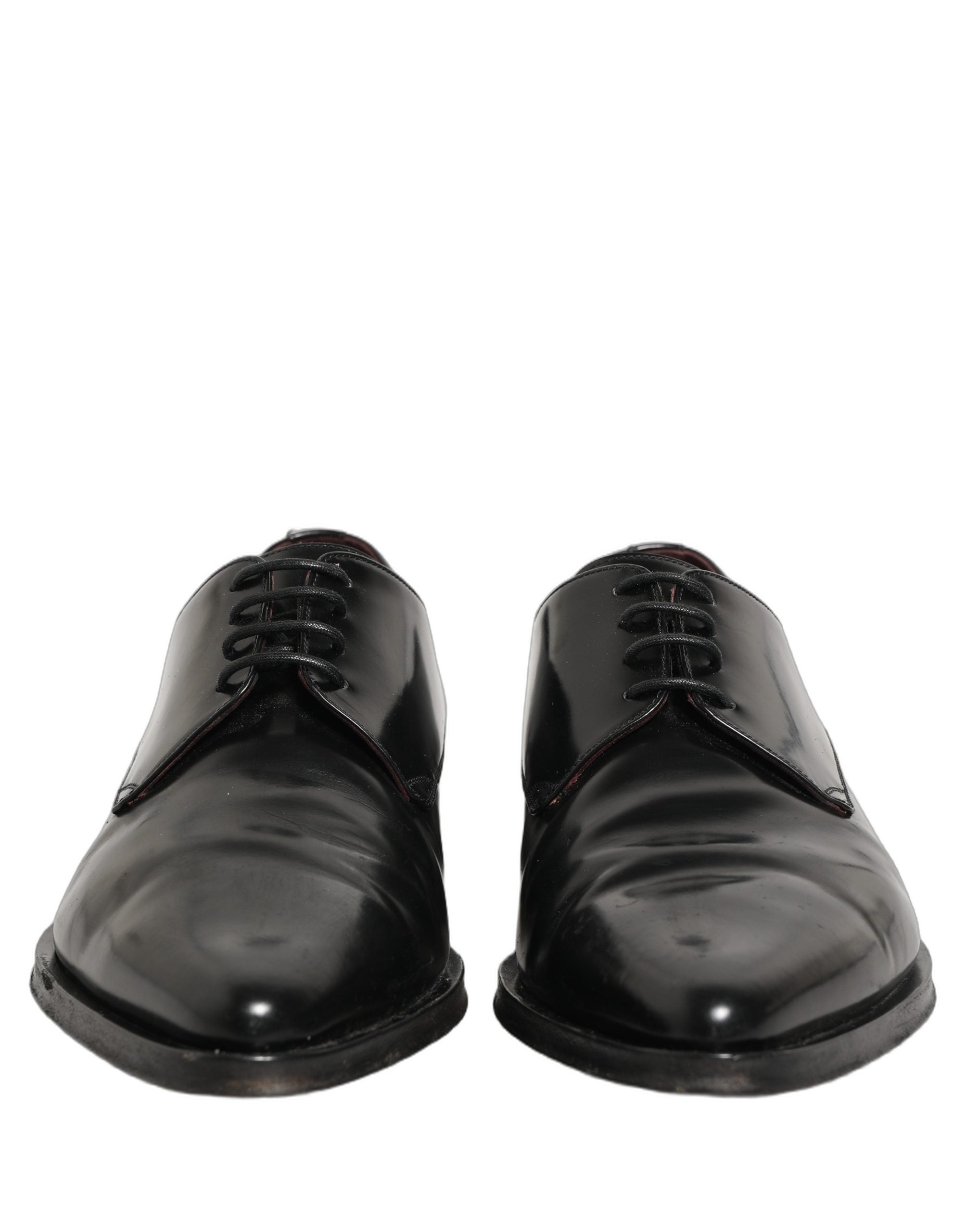 Black Leather Men Derby Dress Formal Shoes