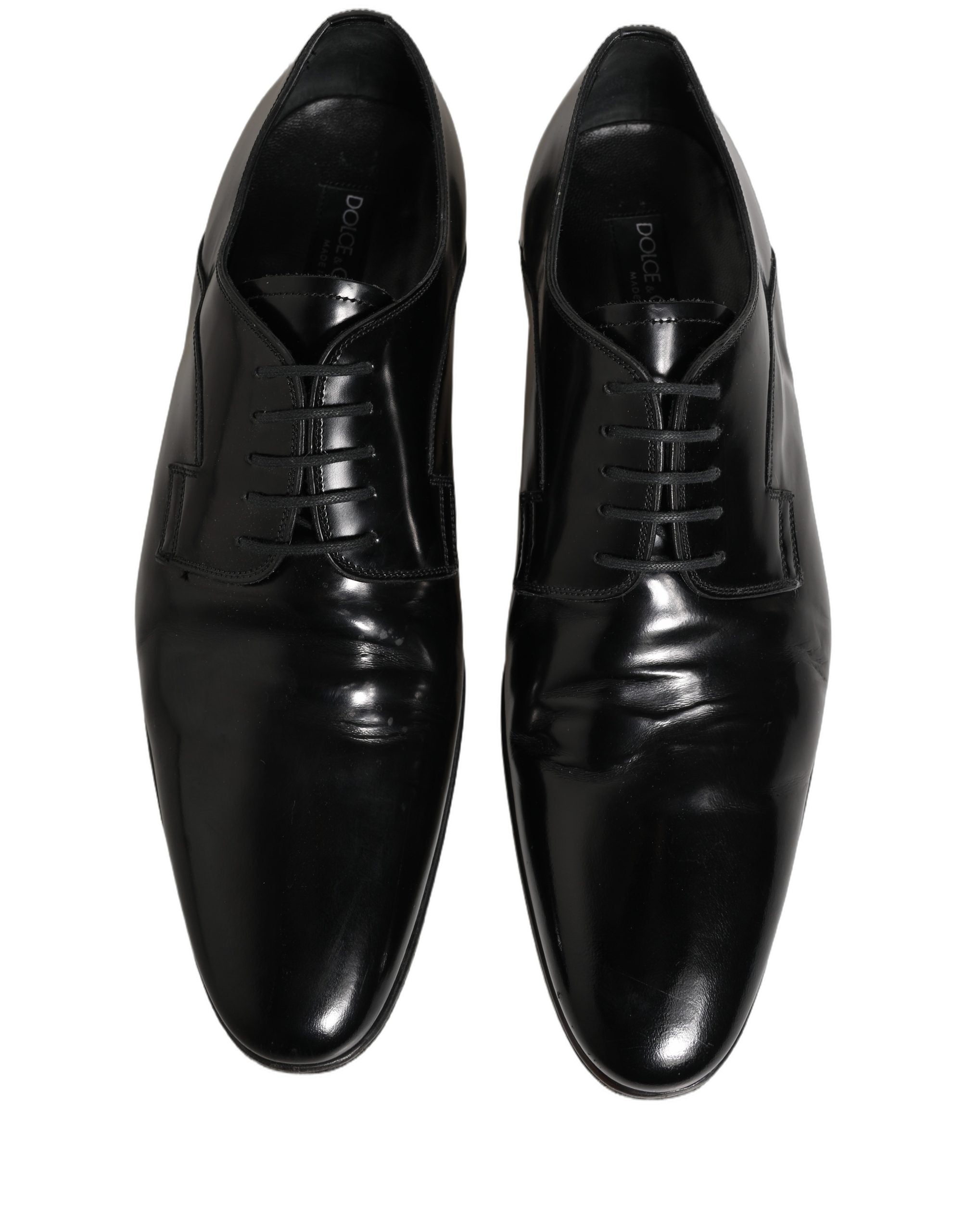 Black Leather Men Derby Dress Formal Shoes