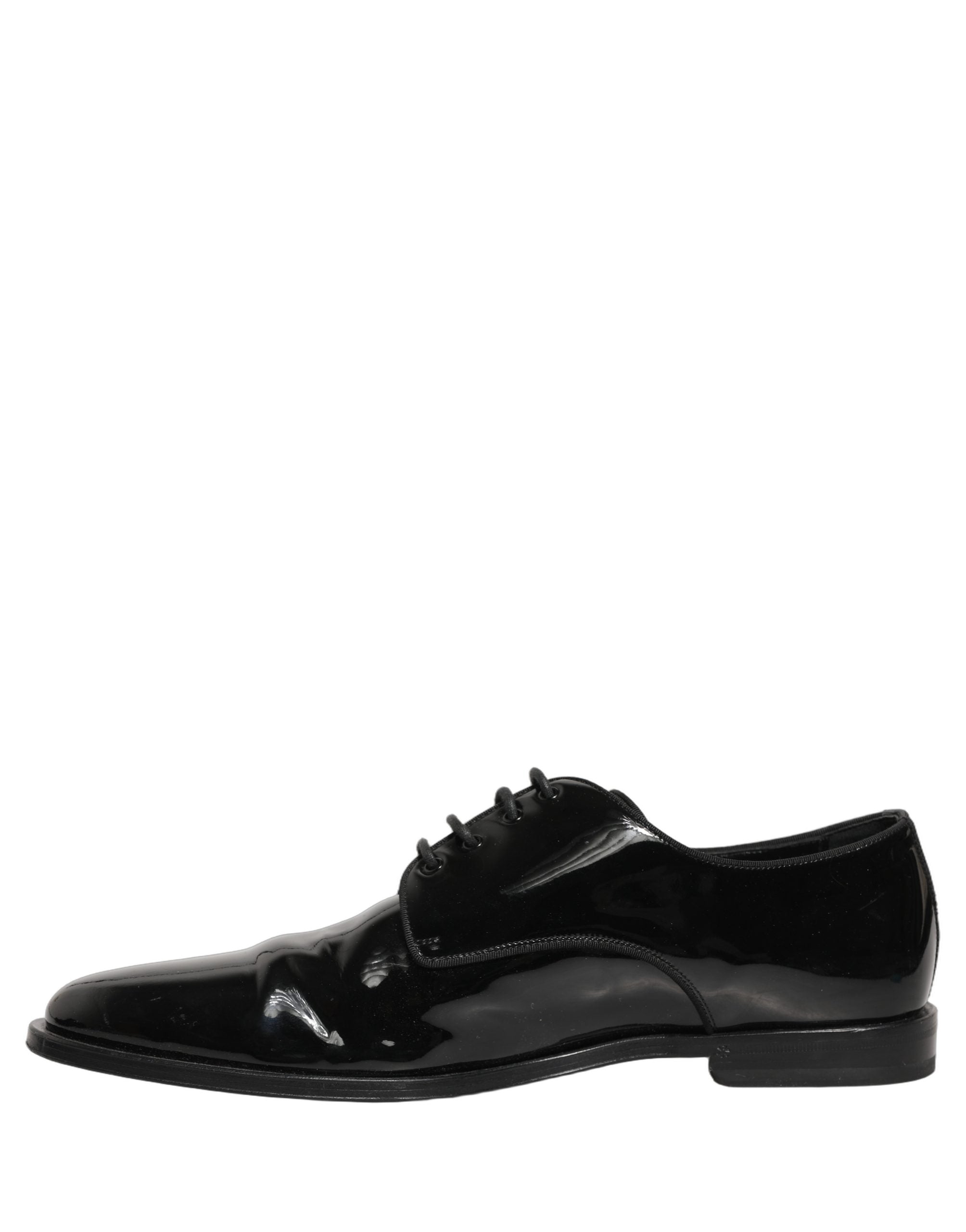 Black Leather Men Derby Dress Formal Shoes