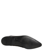 Black Leather Derby Dress Men Formal Shoes