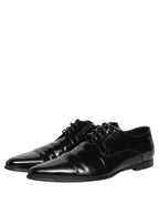 Black Leather Derby Dress Men Formal Shoes