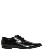 Black Leather Derby Dress Men Formal Shoes