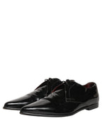 Black Leather Men Derby Dress Formal Shoes