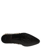 Black Leather Derby Dress Studded Formal Shoes