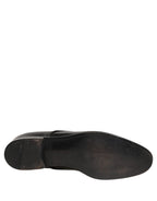 Black Leather Men Derby Dress Formal Shoes