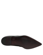 Black Leather Men Derby Dress Formal Shoes