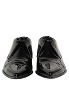 Black Leather Men Derby Dress Formal Shoes