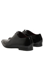 Black Leather Men Derby Dress Formal Shoes