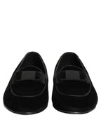 Black Velvet Loafers Formal Men Dress Shoes
