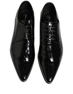 Black Leather Derby Dress Men Formal Shoes