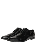 Black Leather Derby Dress Men Formal Shoes