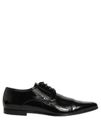 Black Leather Derby Dress Men Formal Shoes