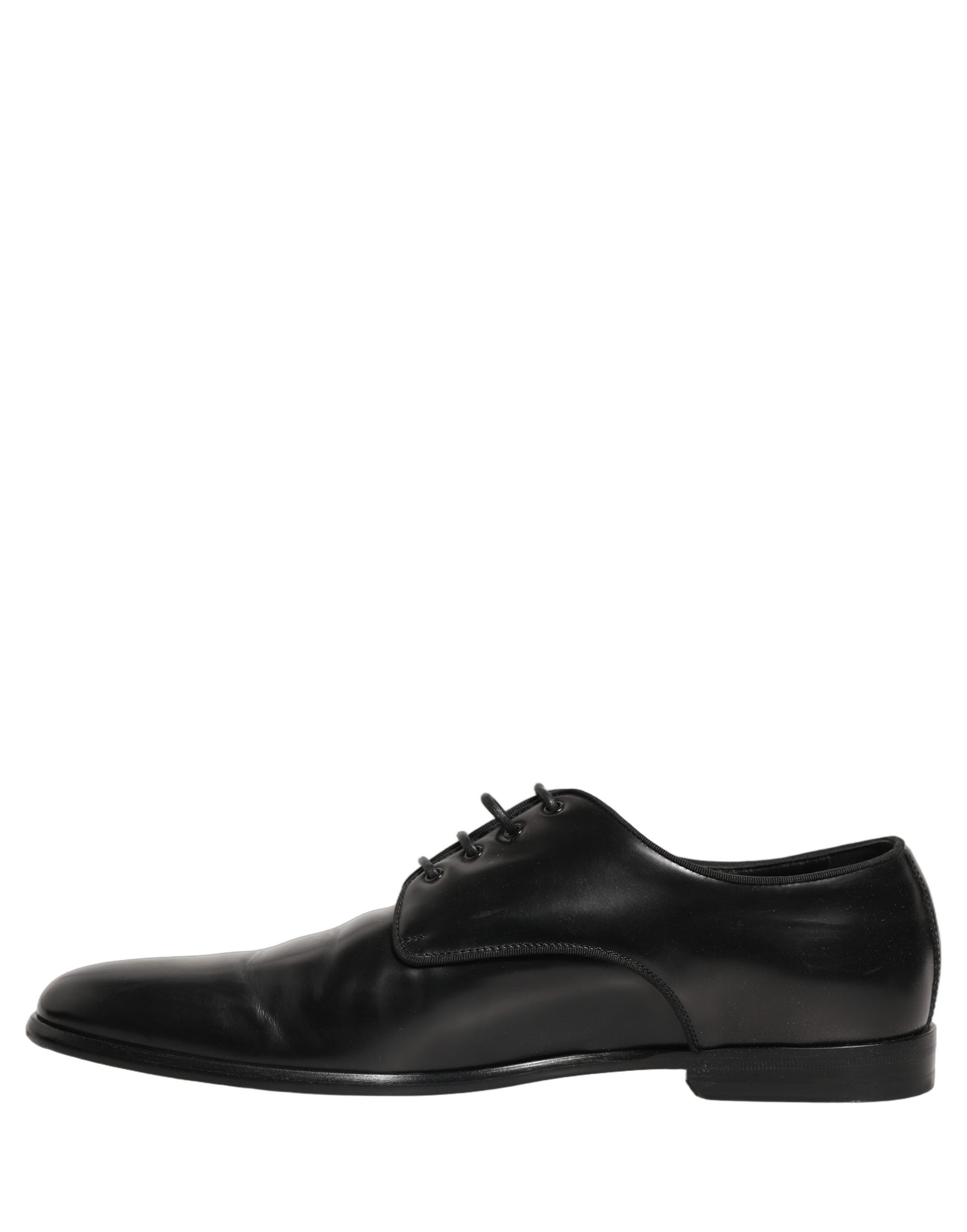 Black Leather Men Derby Dress Formal Shoes