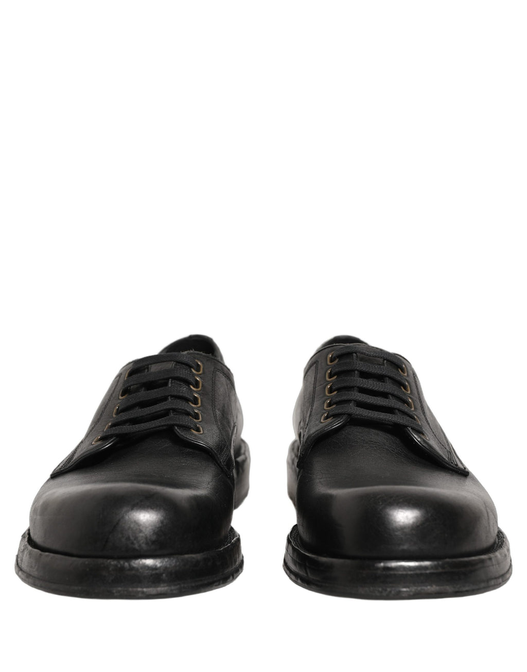 Black Leather Lace Up Derby Dress Men Shoes
