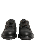Dress Black Leather Lace Up Derby Men Shoes