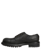 Dress Black Leather Lace Up Derby Men Shoes