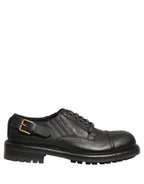 Dress Black Leather Lace Up Derby Men Shoes