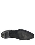 Dress Black Leather Lace Up Derby Shoes