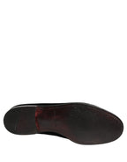 Black Velvet Cotton Loafers Formal Dress Shoes