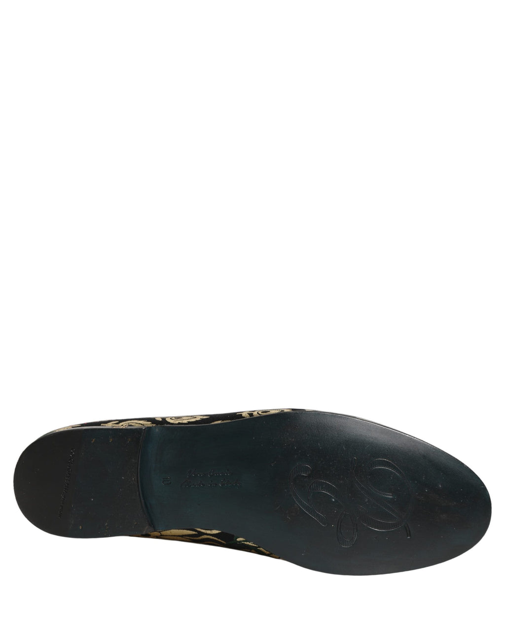 Black Jacquard Floral Loafers Men Dress Shoes