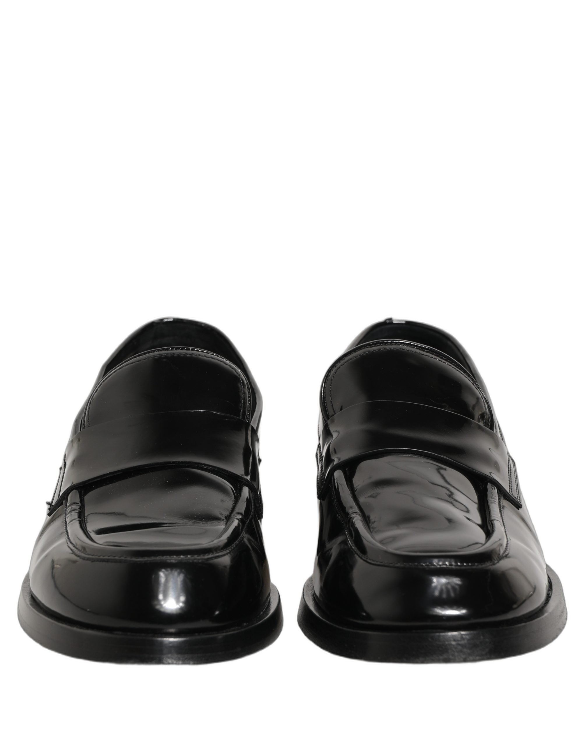 Black Leather Formal Men Dress Loafers Shoes