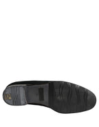 Black Velvet Loafers Formal Men Dress Shoes