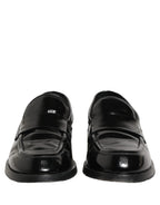 Black Leather Formal Men Dress Loafers Shoes