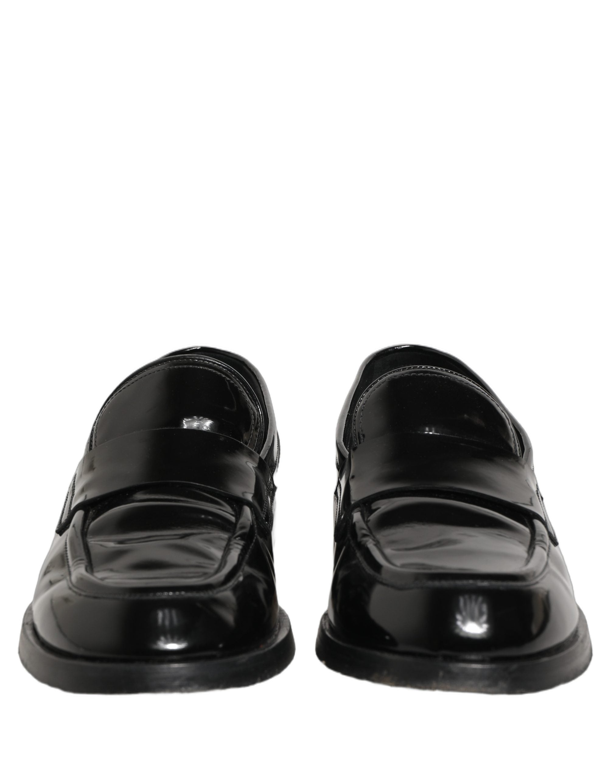 Black Leather Formal Men Dress Loafers Shoes