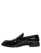 Black Leather Formal Men Dress Loafers Shoes