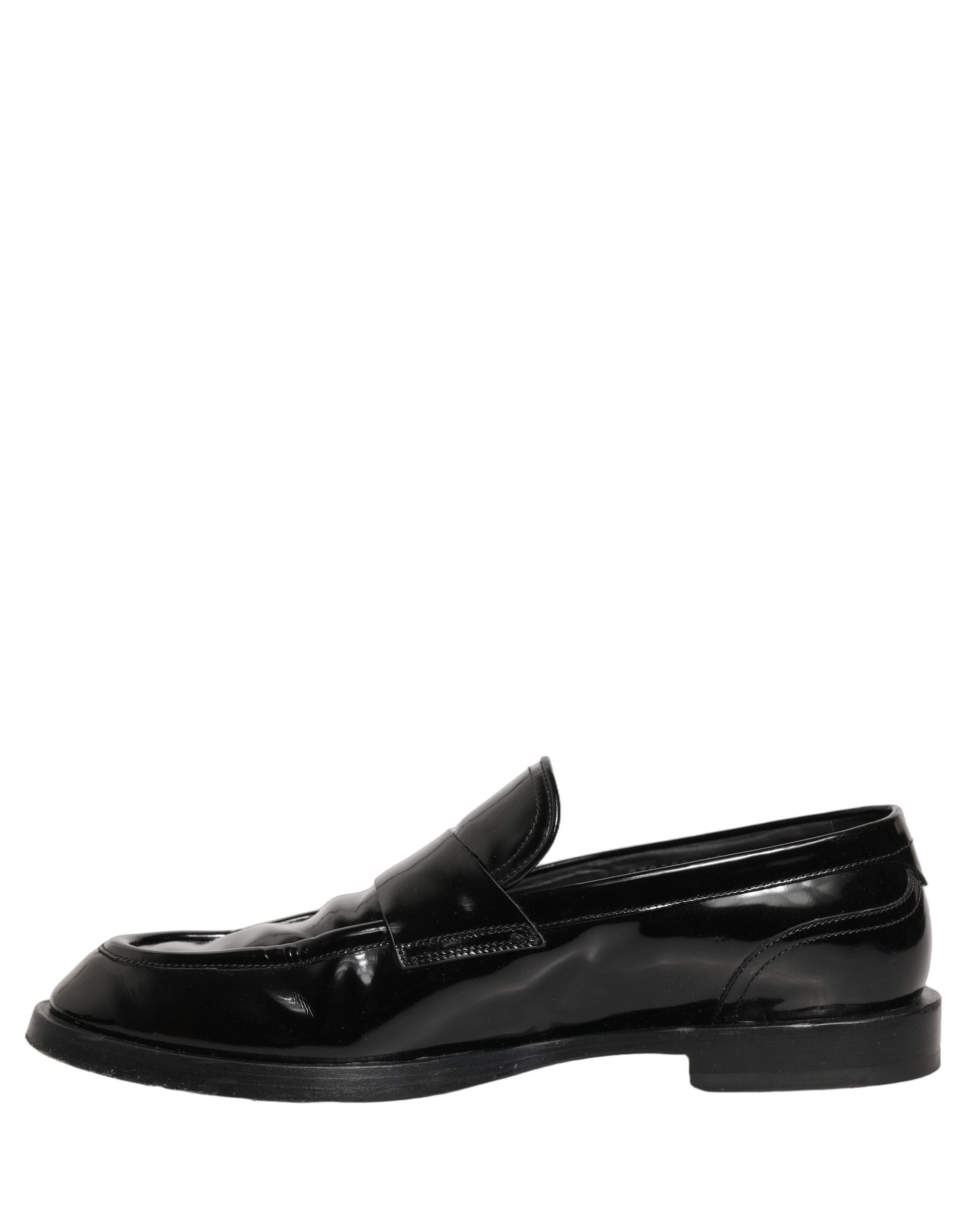 Black Leather Formal Men Dress Loafers Shoes