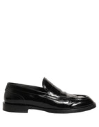 Black Leather Formal Men Dress Loafers Shoes