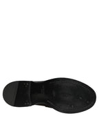 Black Leather Formal Men Dress Loafers Shoes