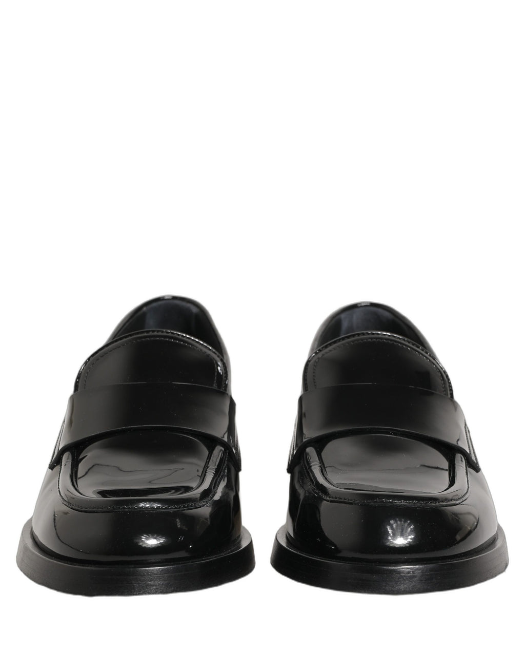 Black Leather Formal Men Dress Loafers Shoes
