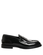Black Leather Formal Men Dress Loafers Shoes