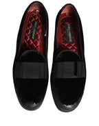 Black Velvet Loafers Formal Men Dress Shoes
