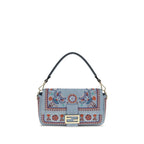 Blue Cotton Shoulder Bag