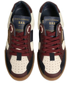 Multicolor Leather MIAMI Low Top Men Sneakers Shoes