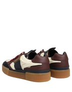 Multicolor Leather MIAMI Low Top Men Sneakers Shoes