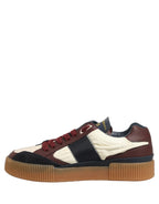 Multicolor Leather MIAMI Low Top Men Sneakers Shoes