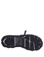 Blue Airmaster Panelled Low Top Denim Sneakers Shoes