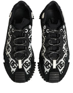 Black Logo Lace Up Low Top NS1 Men Sneakers Shoes
