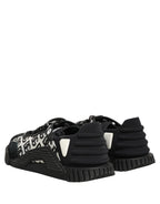 Black Logo Lace Up Low Top NS1 Men Sneakers Shoes